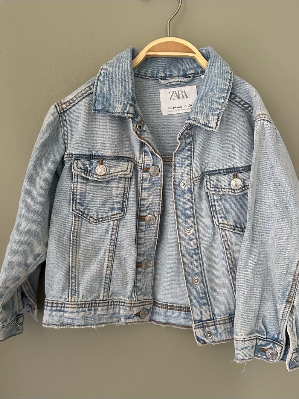 Zara Light Blue Denim Jacket